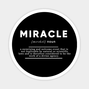 Miracle Definition Meaning Black Edition Magnet